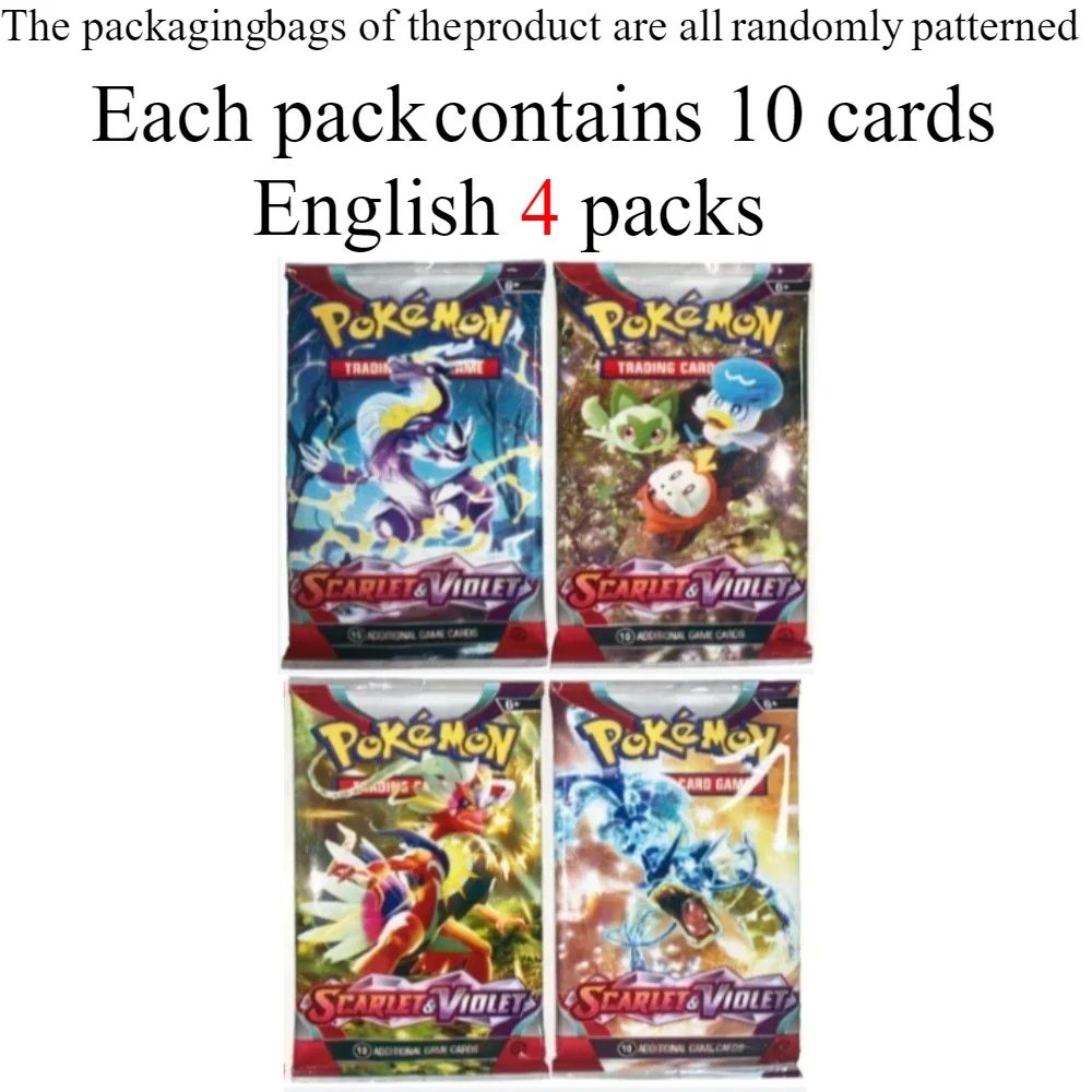 40/360 Stuks Doos Pokemon Kaart Scarlet & Violet Prismatische Evolutions Engels Booster Battle Carte Trading Collection Kaarten game card