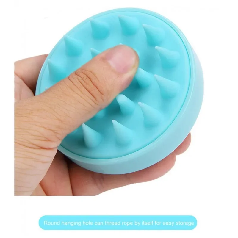 Head Massage Instrument Silicone Hair Scalp Massage Brush Comb Shampoo Hair Washing Comb Magic Handle Brush Spa Massage Brush