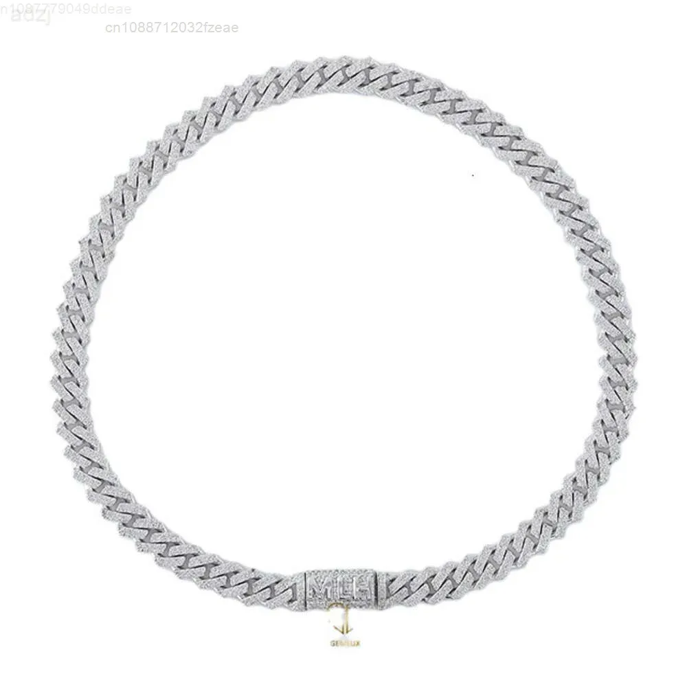 

Quality New Collection Fine Jewelry Iced Out Moissanite Diamond 925 Silver Miami Cuban Link Chain for Men