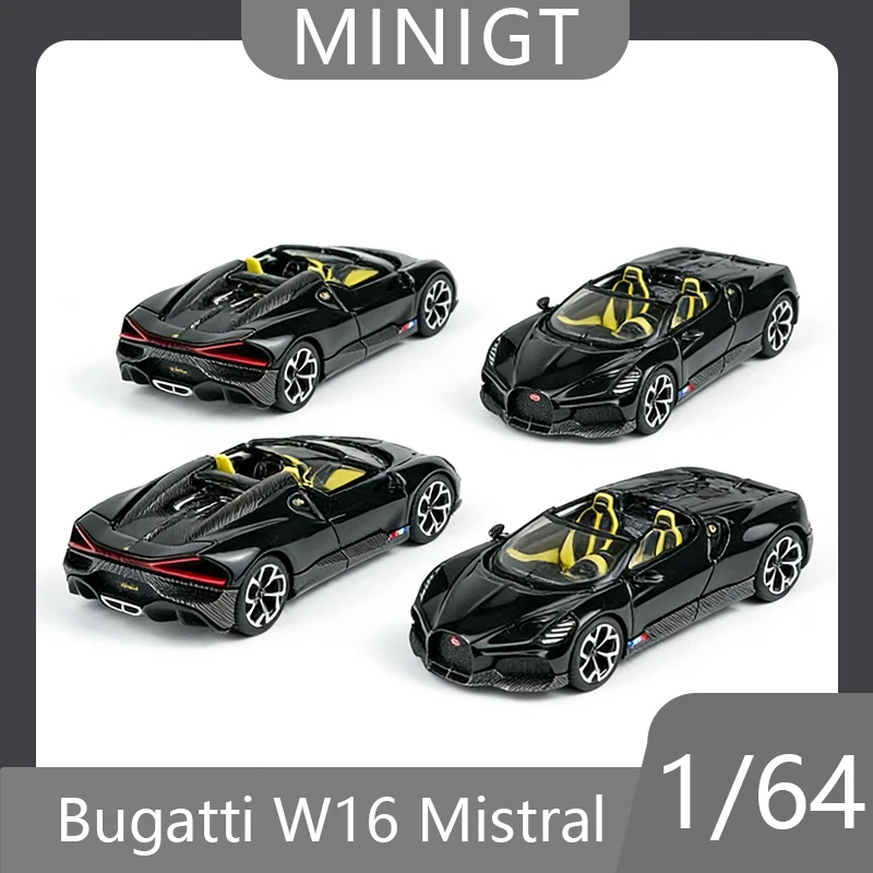 

MINIGT 1:64 W16 Mistral Simulation Alloy Die Casting Car Model Boy Toy Birthday Gift Collection Enthusiast Desktop Ornament