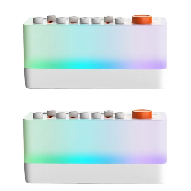 ABKN-Bluetooth Speaker White Noise Machine Bluetooth RGB Color Speaker 12 Night Light Colors Andsound Timer