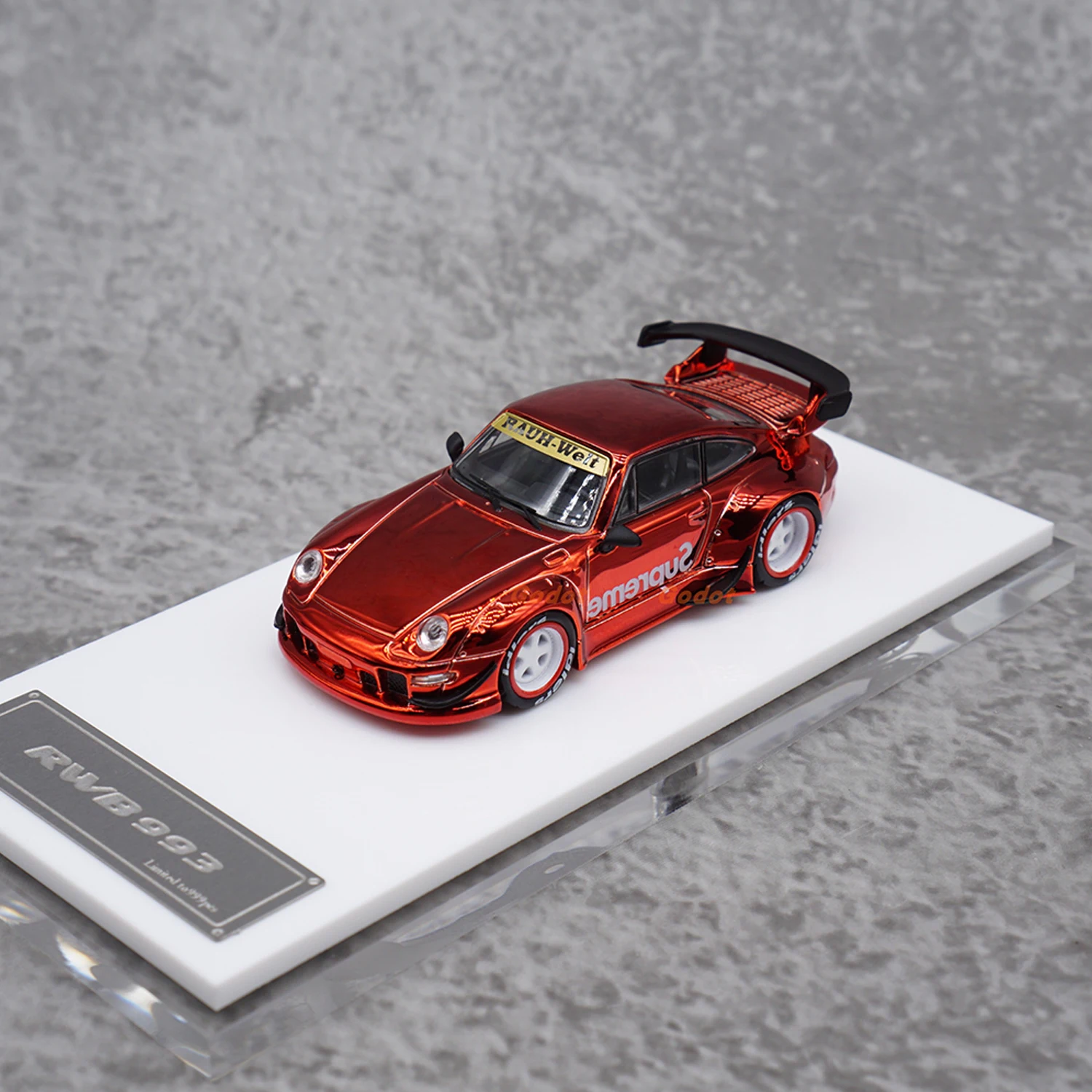 

FS масштаб 1:64, литой под давлением сплав Porsche RWB 993 GT, суперкар, игрушки для мальчиков, модель автомобиля, классическая ностальгия, подарок для взрослых, сувенир, статический дисплей