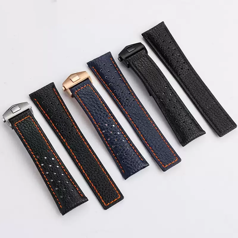 For Tag Heuer Monaco Watchband CAW211M 211P CAW211R 211T Strap 22mm Men's Genuine Leather Breathable WatchStrap Accessories