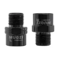 1 Pair MUQZI Bicycle Pedal Extension Bolts Spacers Pedal Extenders Pedals Repairing Axle Crank Accessories Bike Pedal Bolts