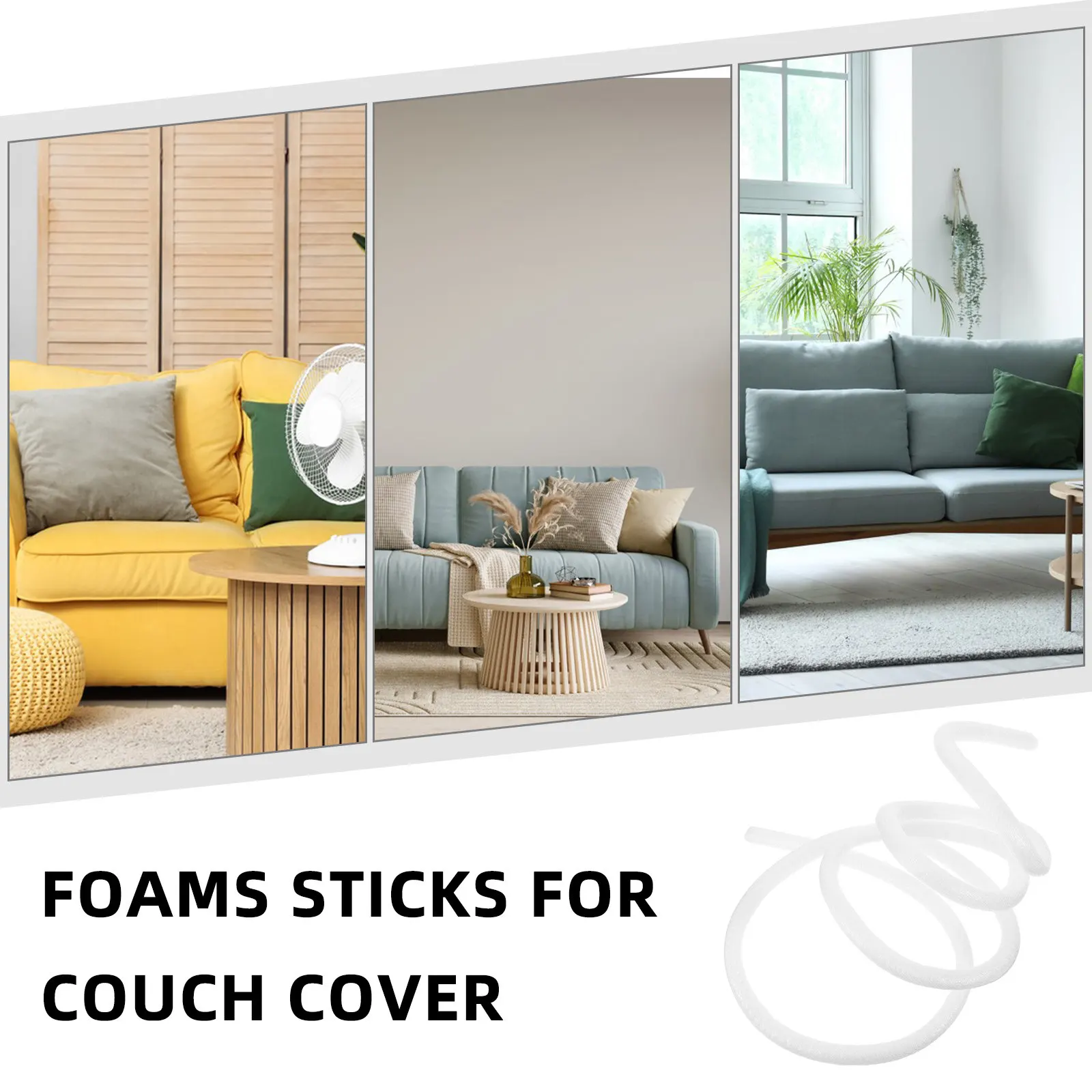 Household Sofa Slipcover Grip Foams Sticks Couch Cushion Grip Flexible Non-Skid Furniture Protector Couch Cover Grippers