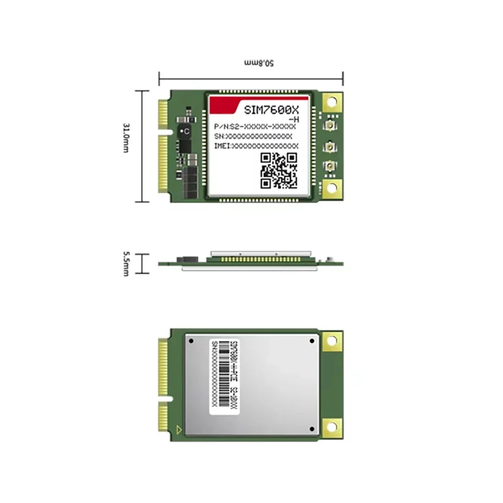 AvaCoreLTE Cat4 Mini Pcie 4G Module SIM7600E-H1C SIM7600A-H SIM7600E-H SIM7600SA-H SIM7600G-H SIM7600JC-H SIM7600NA-H SIM7600V-H