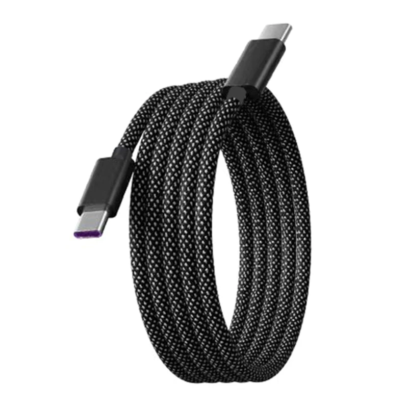 Flexible Braided USB C Cable 60W Fast 1Meter Type C to C Cord Power Delivery for Multiple Devices K1KF