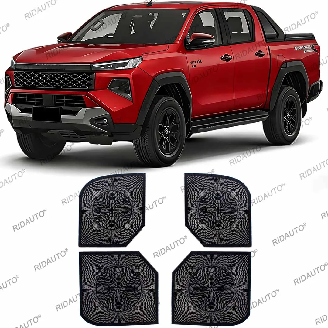 Door Speaker Cover For Hilux Travo 2026+ Overland Interior Door Speaker Grille Cover Anti‑scratch Stainless Steel Speaker Cover