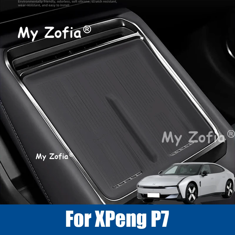 

Center Console Wireless Charging Silicone Protective Pad Waterproof Anti-slip Mat For XPeng P7 2025 2026 Accessories