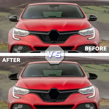 Kryt zrcátka ve stylu netopýra pro Renault Megane 4 2016 2020, 2 kusy, lesklý černý kryt na vnější světlomety 10 nejlepší prodej Renault Mégane 4-body kit - №9