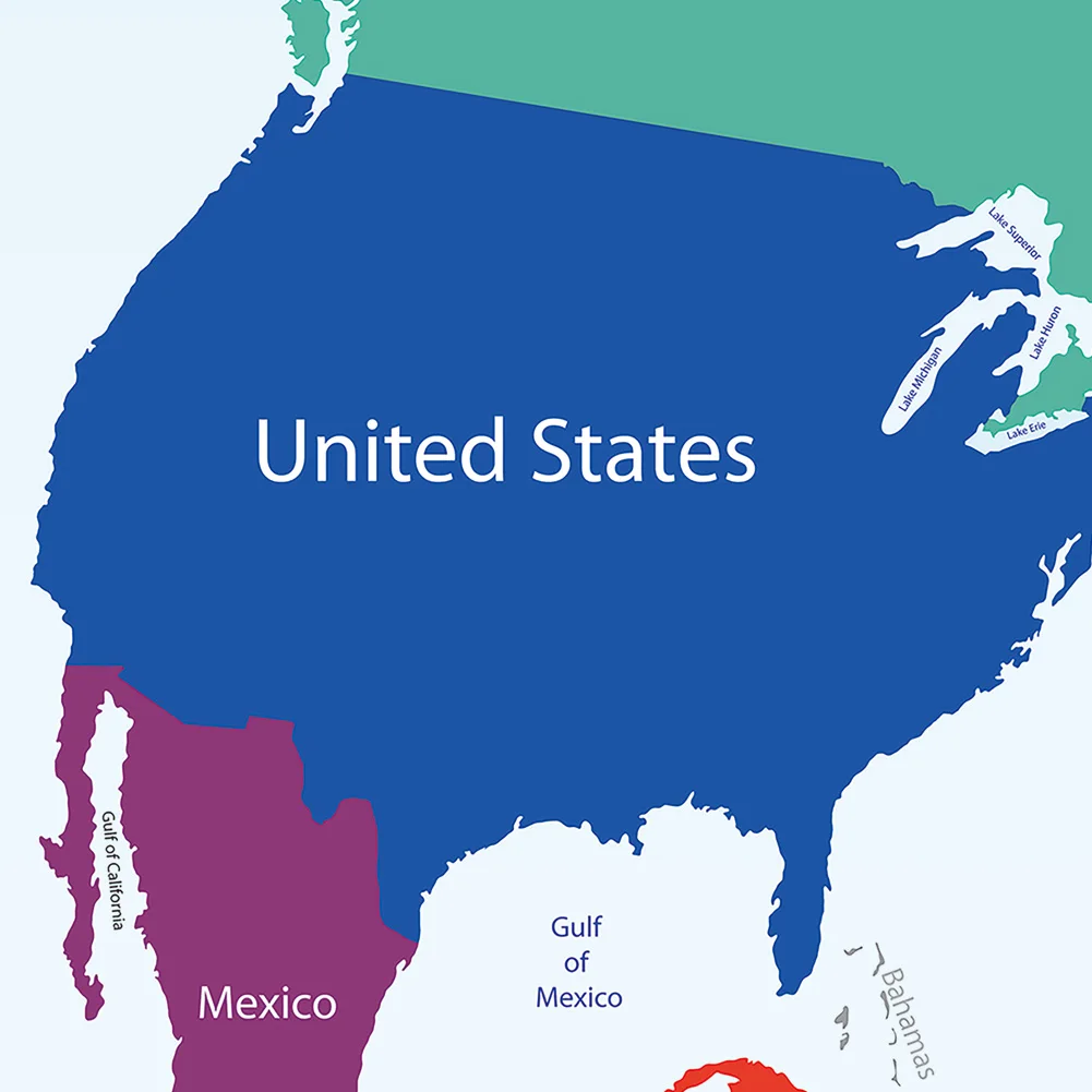 45.72*73.66cm 세계지도 캔버스 장식 인쇄 그림 사무실 방 가정 학교 교실 용품