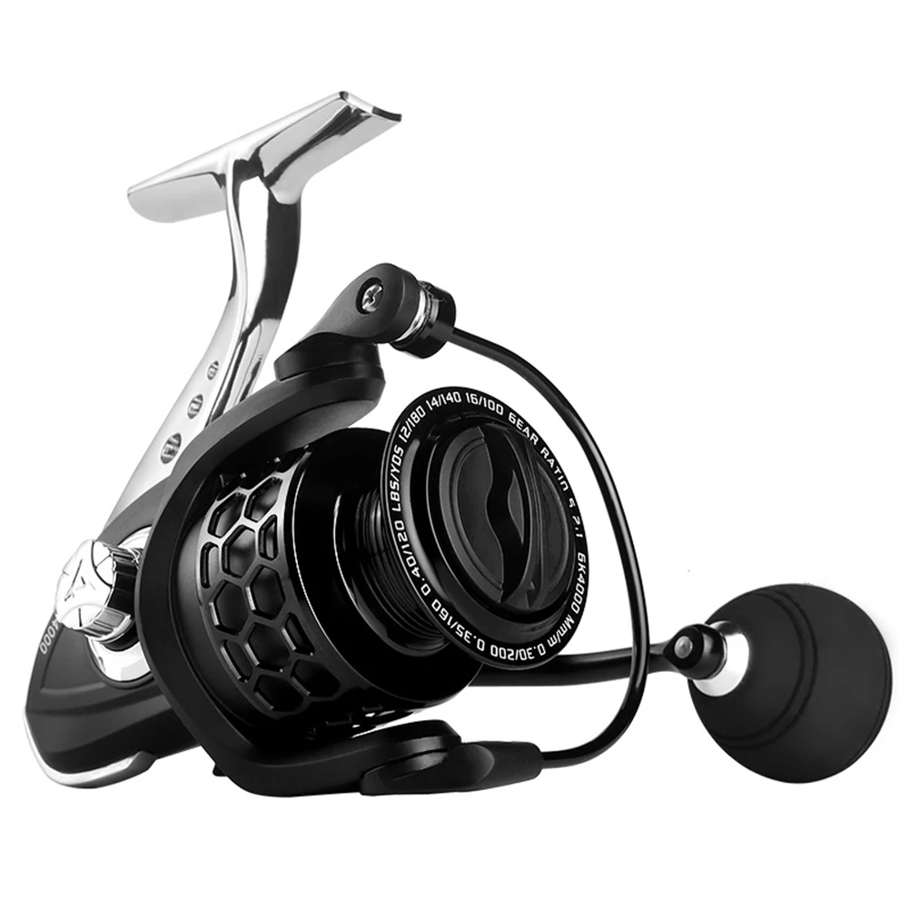 

Spinning Reel 12+1BB 5.2:1 Gear Ratio High Speed With 8KG Braking Force GK1000-6000 Wire Cup Reels Outdoor Freshwater Saltwater