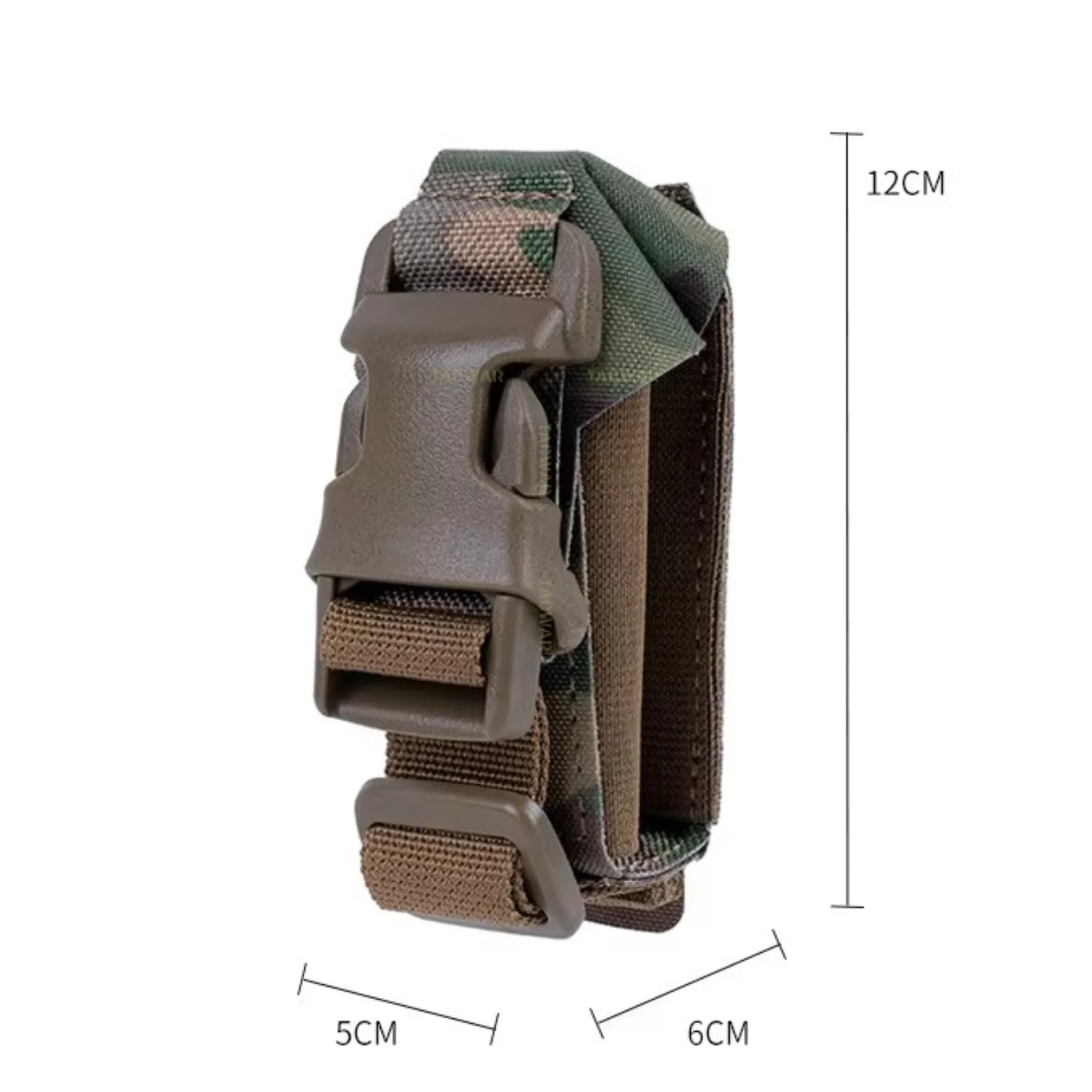 Compact Flexible Grenade Pouch MOLLE Elastic Storage Bag for Plate Carrier Vest Belt Airsoft Wargame Gear