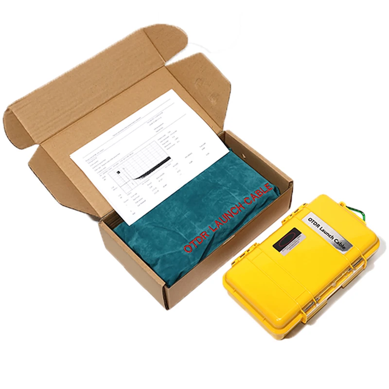 OTDR Launch Cable Box  Singlemode Multimode OTDR Dead Zone Eliminator Test extension line Portable HangerSC/APC-SC/UPC 500Meter