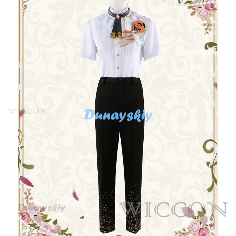 Anime Ensemble Stars Cosplay Valkyrie Itsuki Shu Kagehira Mika Coat Shirt Waist Wrap Pants Bow Tie Brooch Customizable Costumes