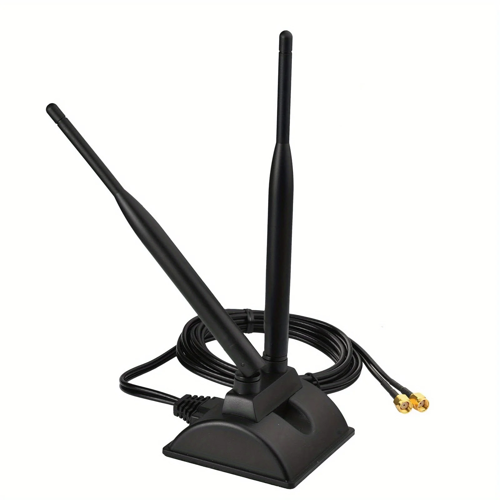 2.4G 5.8G Dual Band WIFI Antenna Magnetic Base Aerial RP SMA Male with 1.2M Cable for Wireless Router Network Card