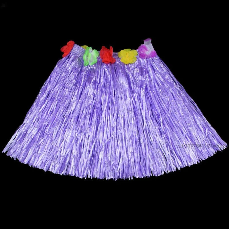 잔디 치마 댄스 공연 의상 하와이 잔디 치마 길이 40cm 어린이 성인 잔디 치마 그룹 댄스 공연 의상