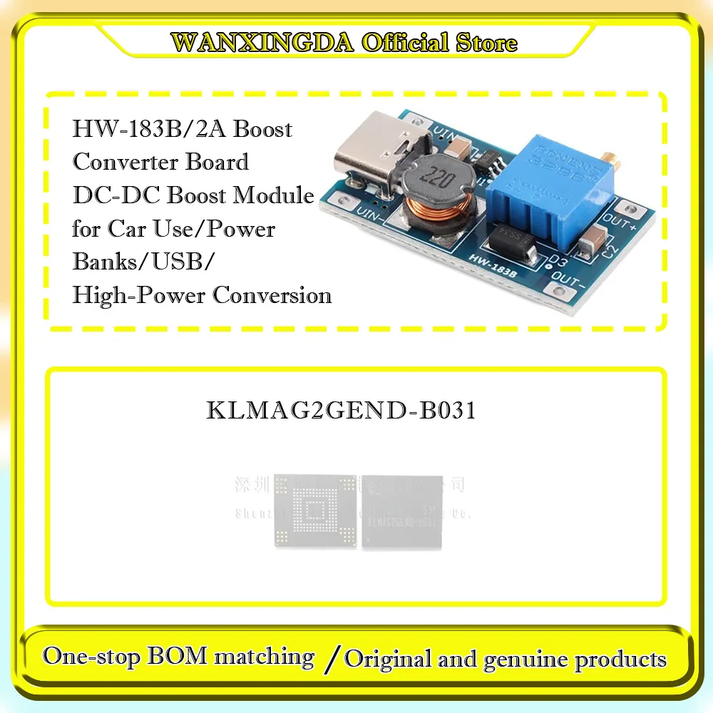 

KLMAG2GEND-B031 HW-183B/2A Boost Converter Board DC-DC Boost Module Power Banks/USB