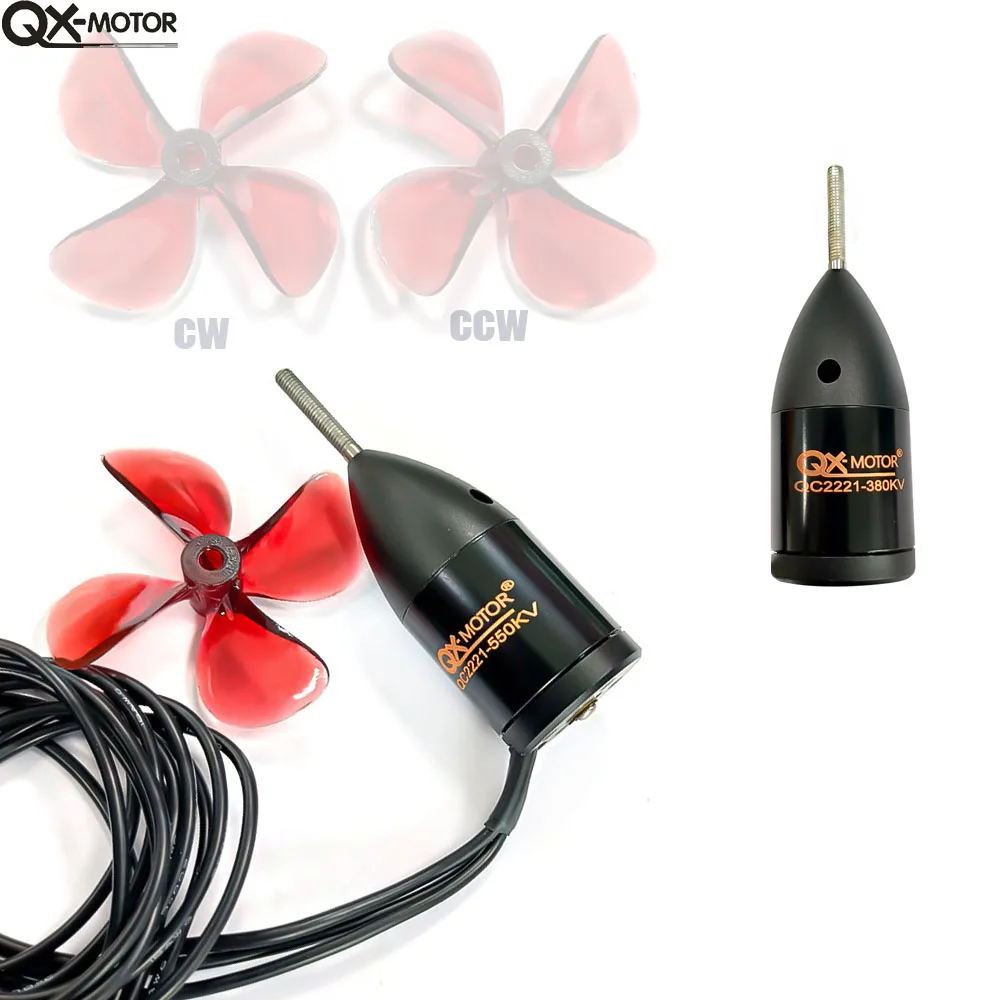 

Underwater Propulsionr QC2221 with Waterproof brushless Motor 6S cw ccw optional 50A ESC For RC Remote Control Ship Model