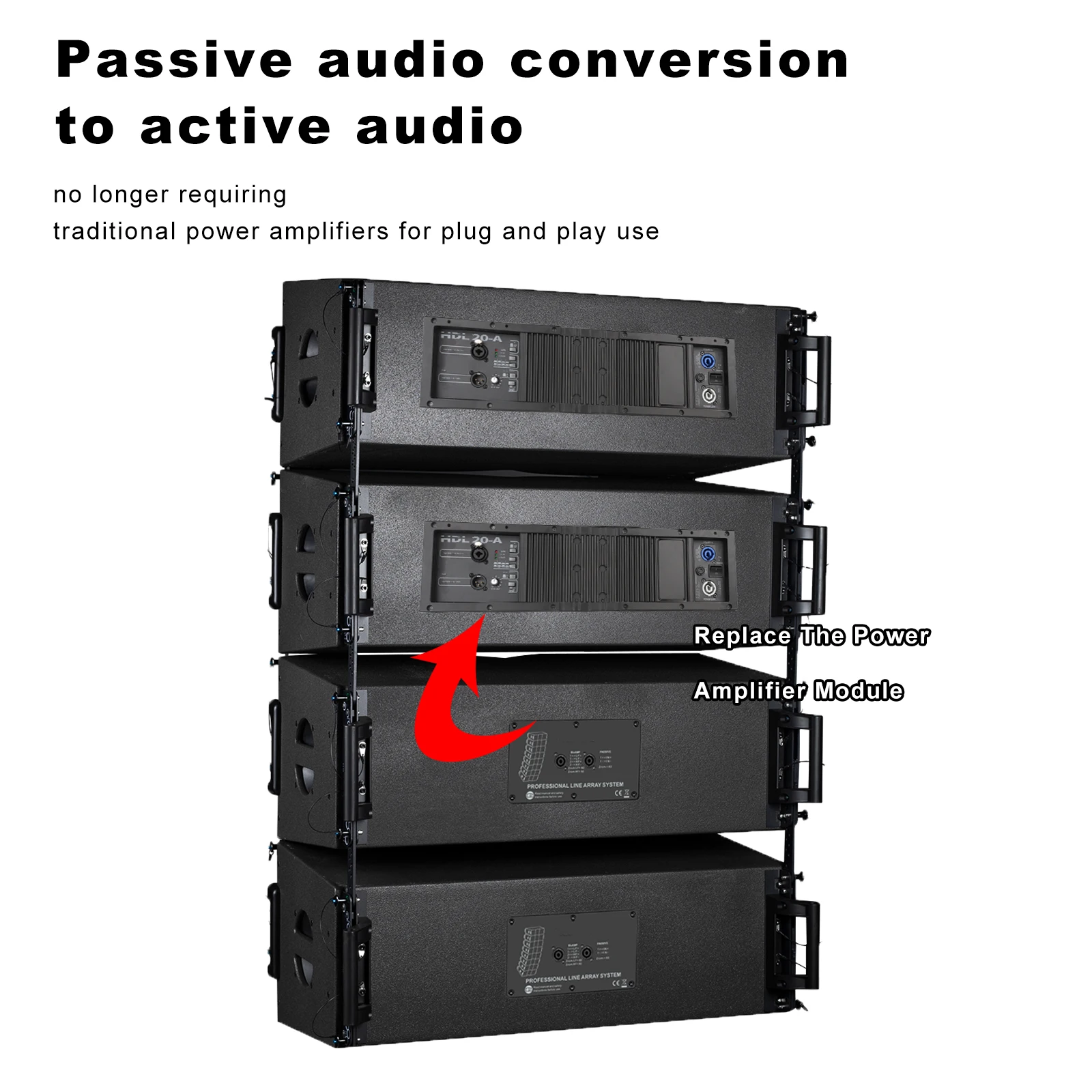 GOOERMI HDL20-A DSP المهنية فئة D وحدة مضخم رقمي لخط صفيف المتكلم المعادن المرحلة مضخم الصوت #3