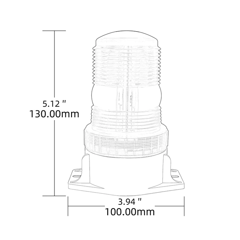 80V 10- 30 Forklift Truck LED High Power Emergency Warning Flash Strobe Light Beacon Forklift Truck School Bus Blue Red