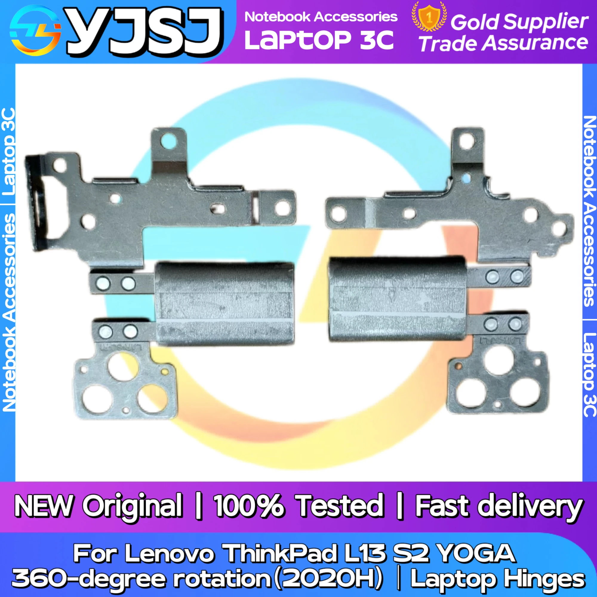 

New Original Laptop Notebook Hinges For Lenovo ThinkPad L13 S2 YOGA 360-degree rotation（2020H）built-in left and right Hinges