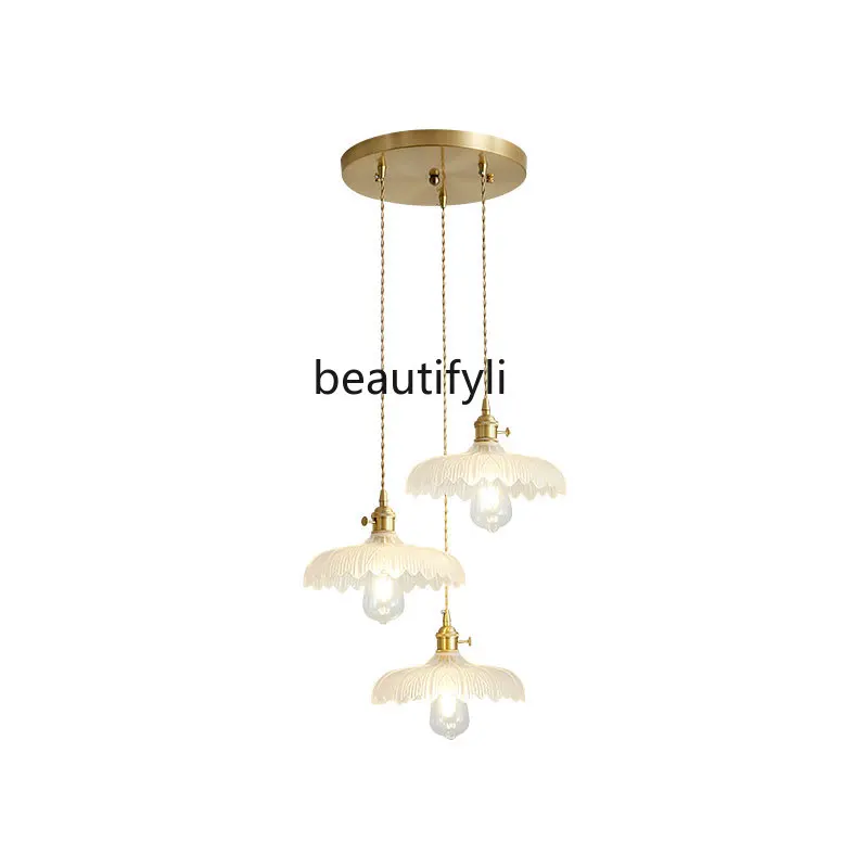 

CXH Disc Light Luxury Post-Modern Simple All-Copper Glass Japanese Lamps