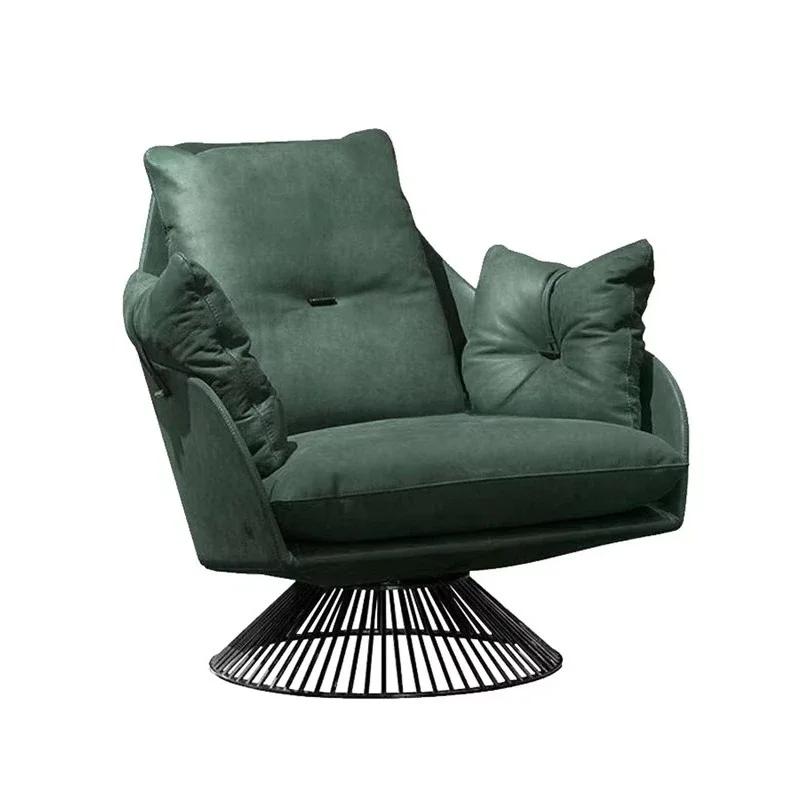 

Лидер продаж, мебель для гостиной, кожаное сиденье с основанием из нержавеющей стали, большой размер, удобный одиночный диван-кресло