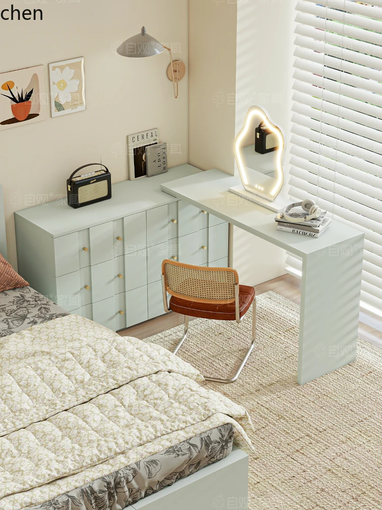 HT Dresser and Vanity Combo Modern Bedroom Simple Enf Corner Desk New Internet Celebrity Vanity