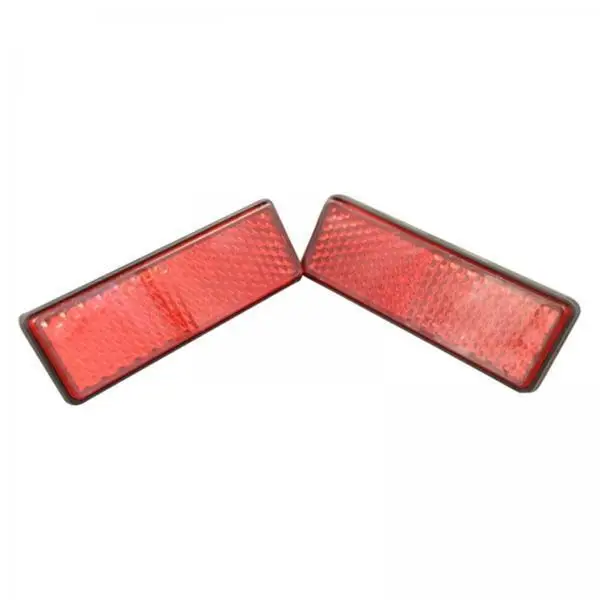 Rectangular Reflectors Value Pack Reflector Plate Modification Accessory for Motorcycle Scooter ATV Dirt Bike