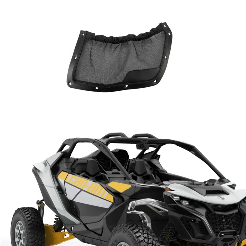 

Back Panel Rear Storage Net For Can Am Maverick R/X/XRS Rear Cargo Bag Organizer Seat Mesh Pocket 715008312-A65M