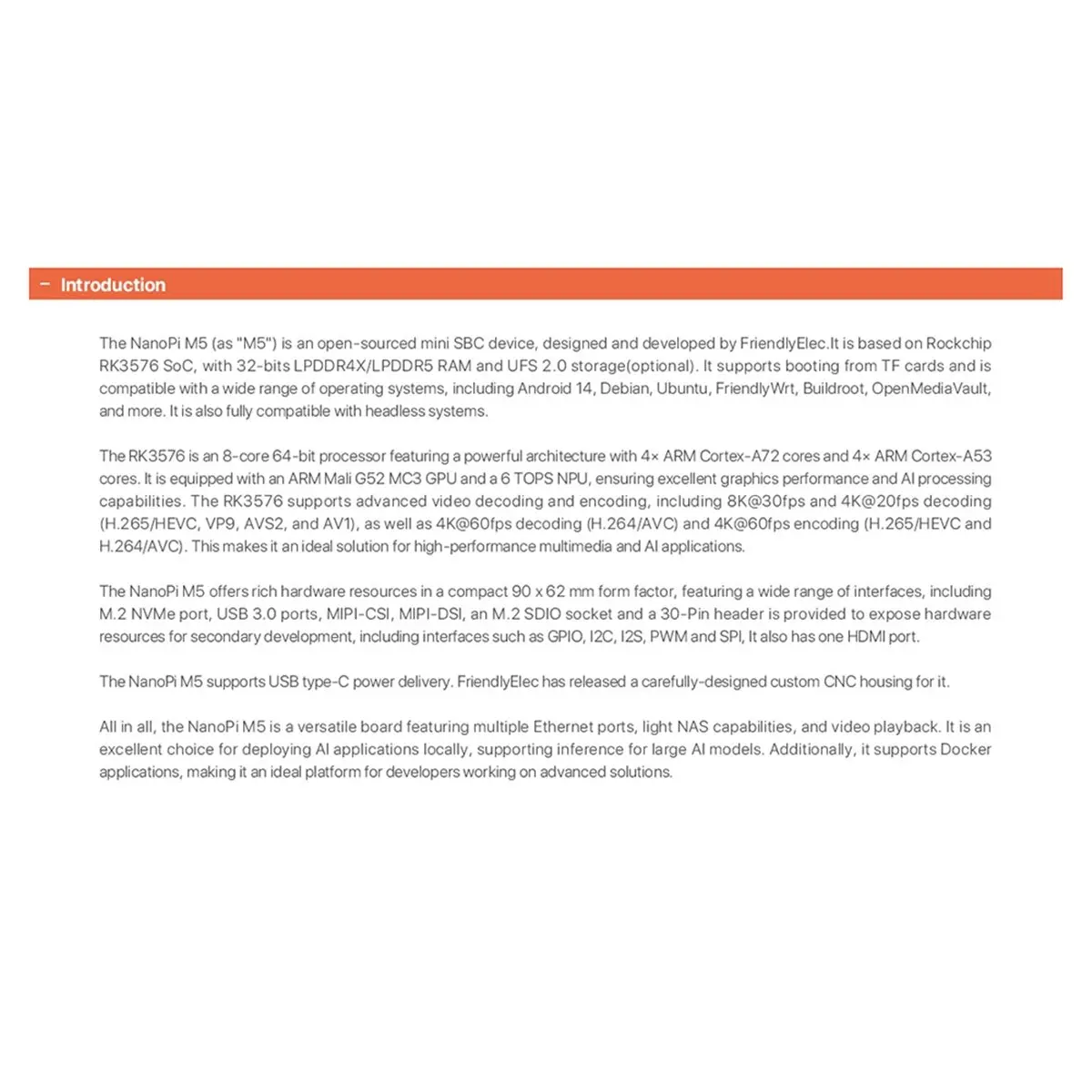 For M5 Rockchip RK3…