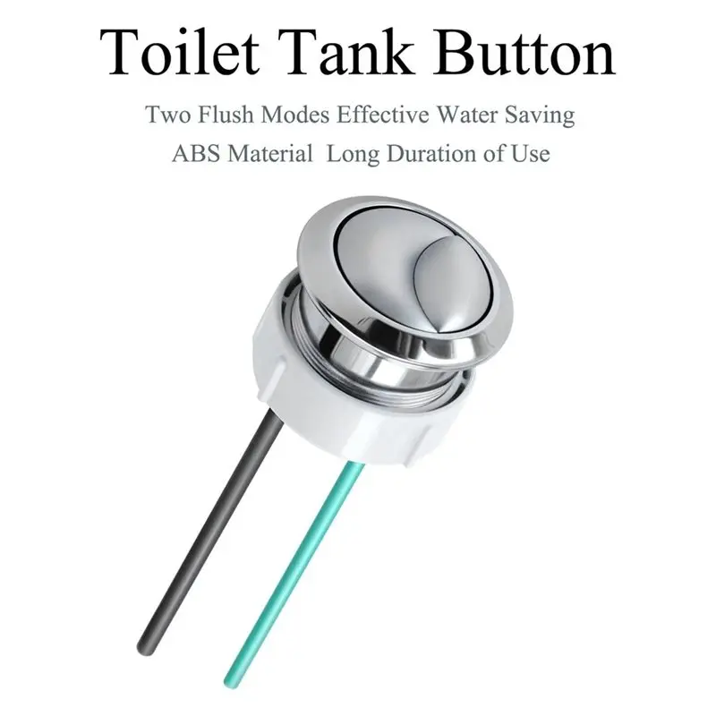 ABRU-Dual Flushing Toilet Push Button Spare Parts, Top Toilet Button Replacement, Compatible For Geberit ,(38Mm) Hole(2-Pack)