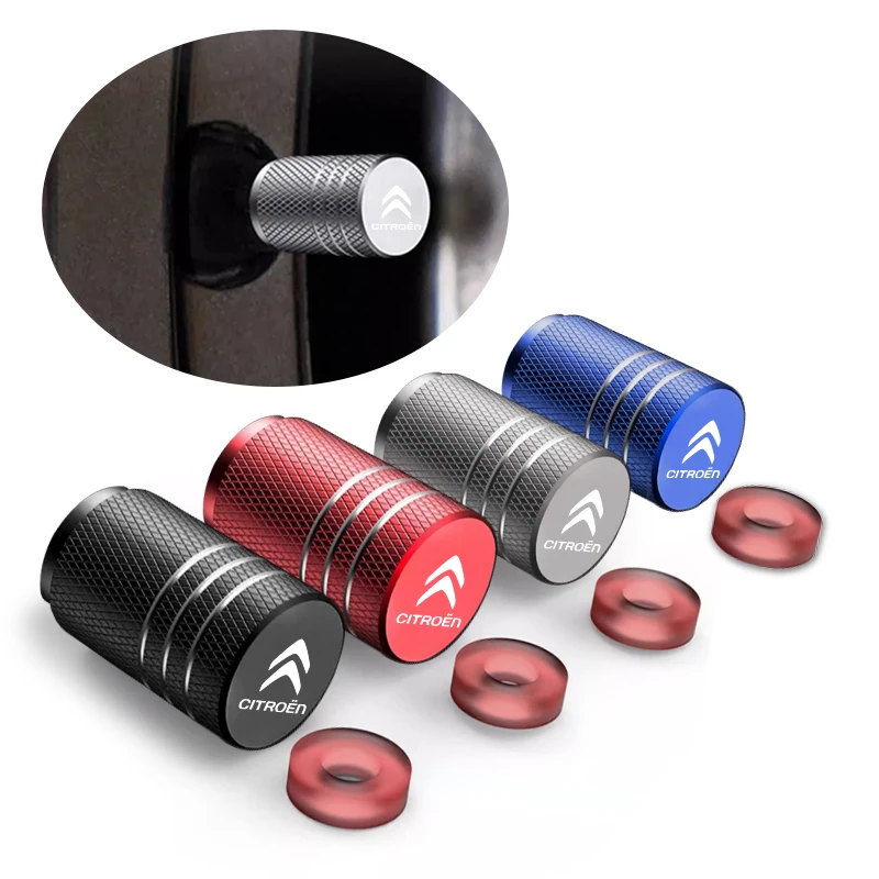 Bouchons de Valve de pneu de voiture en alliage d'aluminium, couvercle de Protection contre la poussière pour citroën C4 C3 C5 C1 C2 VTS Berlingo Xsara Picasso 4 pièces