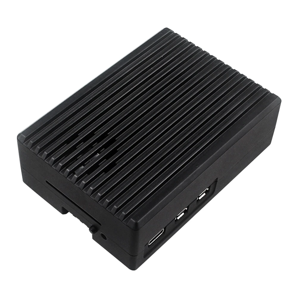 Casing Logam dengan Pendingin Aktif Pi 5, Casing Pendingin Heatsink dengan Kipas Heatsink, Casing Pendingin Logam untuk Raspberry Pi 5