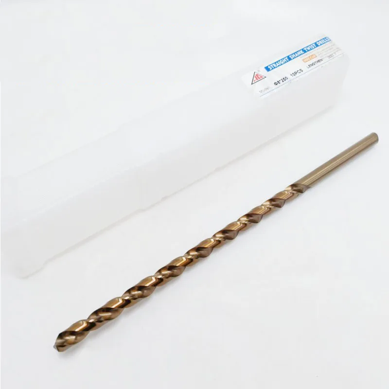 Lengthen Cobalt HSS-Co Straight Shank Twist Drill Bit M35 High Speed Steel Drill Bit For Stainless Steel Alloy Steel Cast Iron