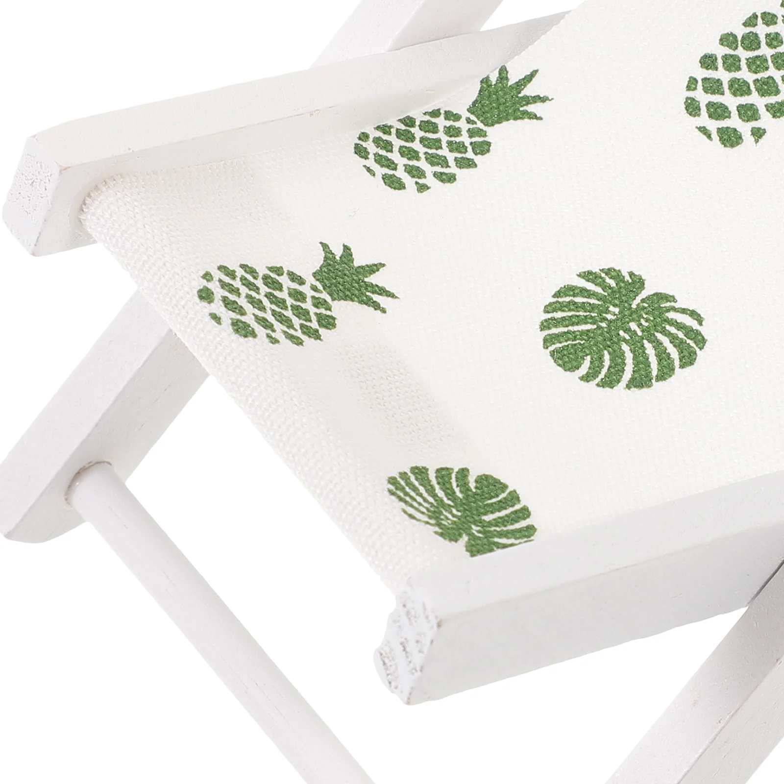 Miniatur-Strandstuhl im nautischen Stil, zusammenklappbar, Stoff, Holzdekoration, Zuhause, Desktop, Büro, Garten, Küsten-Tischdekoration