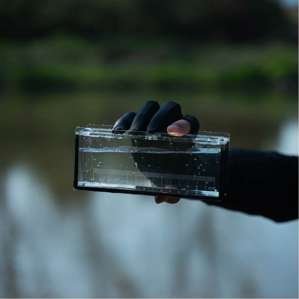 Transparent For Acrylic Fish Viewing Box With Inner Mirror And Scale For Outdoor Camping Hiking Fishing Observation Accessories