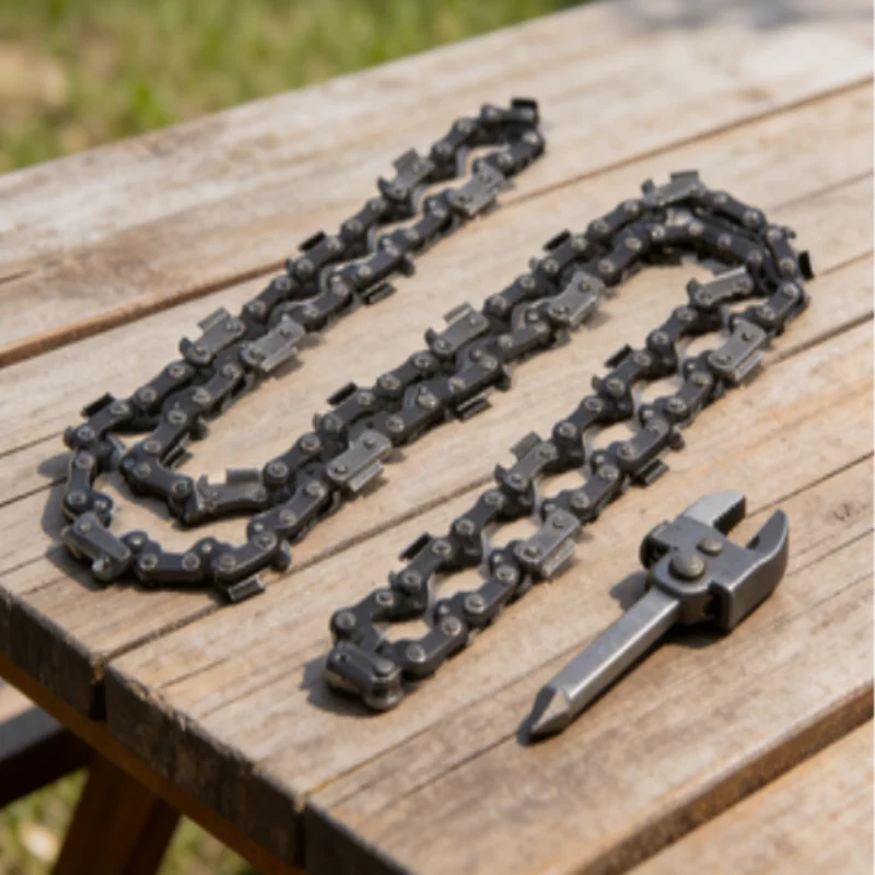 12 Inch Chainsaw Chain 45 Drive Links 3/8" Pitch 22 Teeth Electric Saw Chain Replacement Spare Parts for Wood Cutting Garden Pow