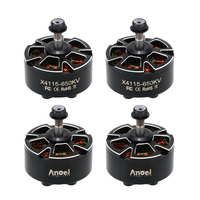 4pcs UAngel 4115 X4115 650KV 400KV 3-8S Brushless Motor Compatible 13/15/16inch Propeller for FPV RC Racing Drone Model
