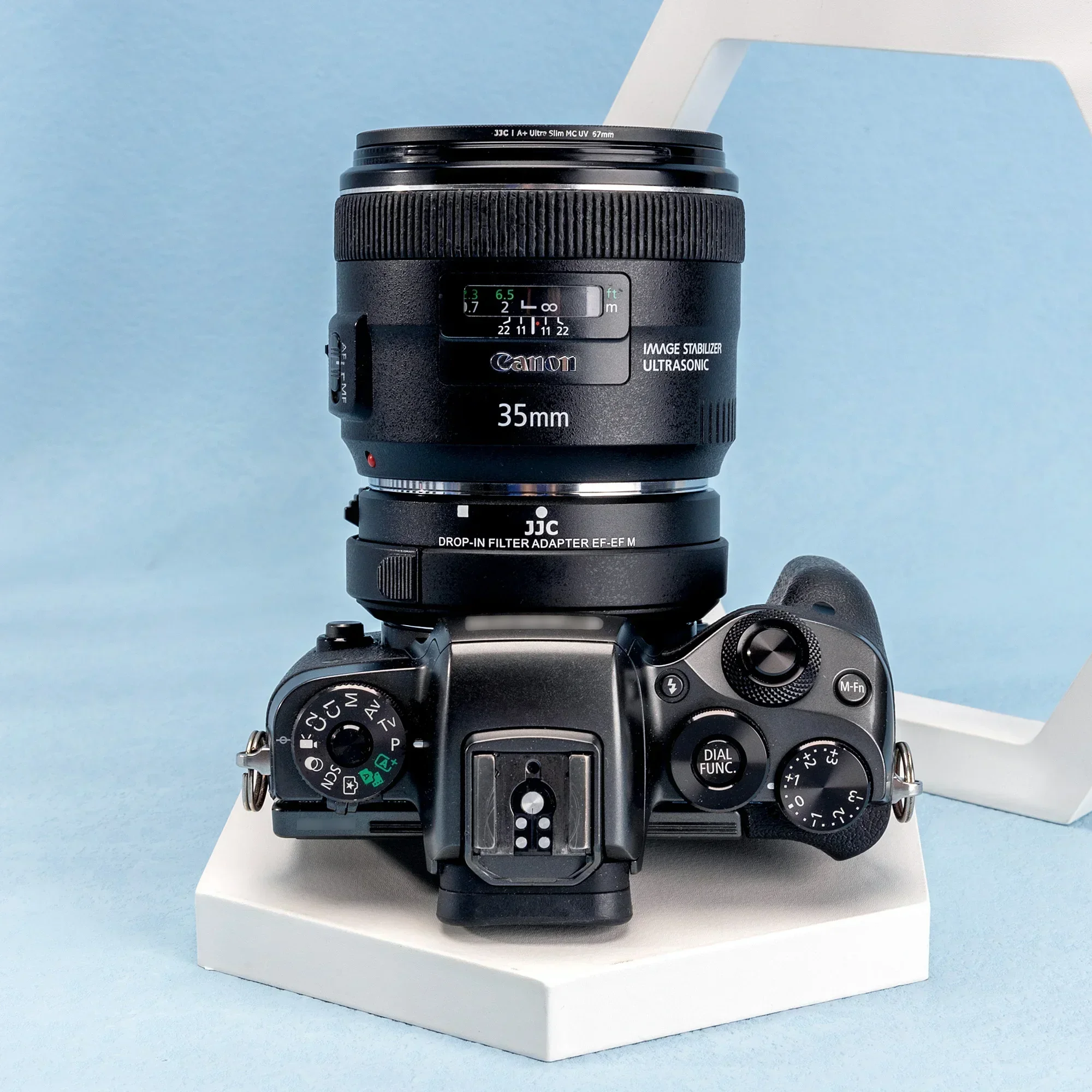 JJC EF-EOS M Lens Mount Adapter with Drop-In Filters for CAN. EF/EF-S mount lens to EOS-M Mount Camera Compatible with Canon M50 view 4