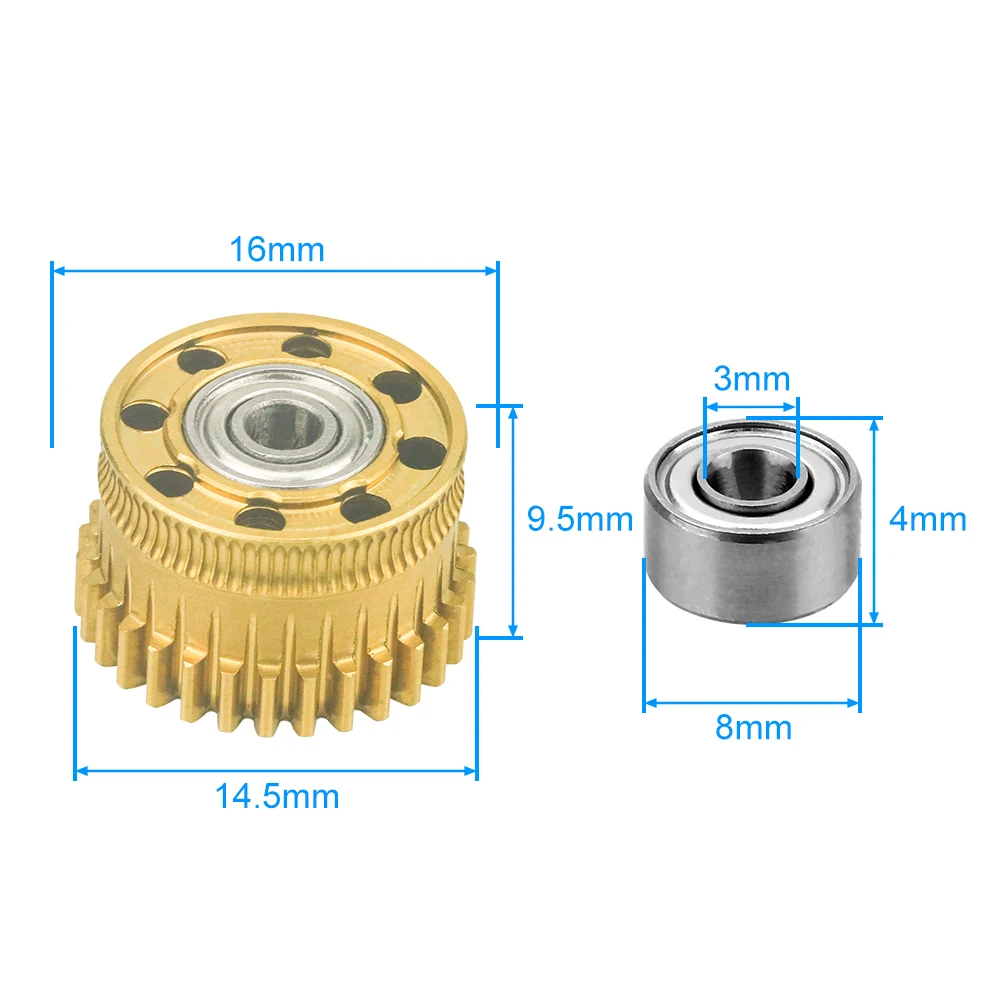 Hotend Kit für Creality K2 Plus Dual Helical Extruder Driver Gear Ganzmetall-Schnellwechseldüsen Set 3D-Drucker Ersatzteile – Detail 10
