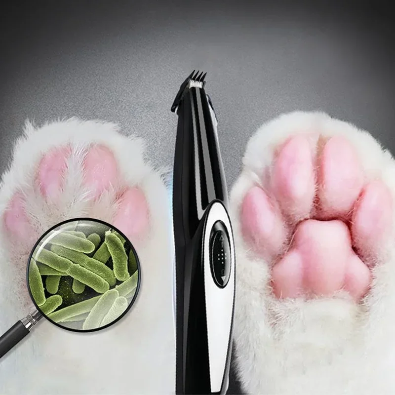 Professional Pet Dog Electric Groomer Trimmer Grooming Hairdresser Pet Cat Dog Face Foot Ear Hip Hair Paw Shaver USB Charging