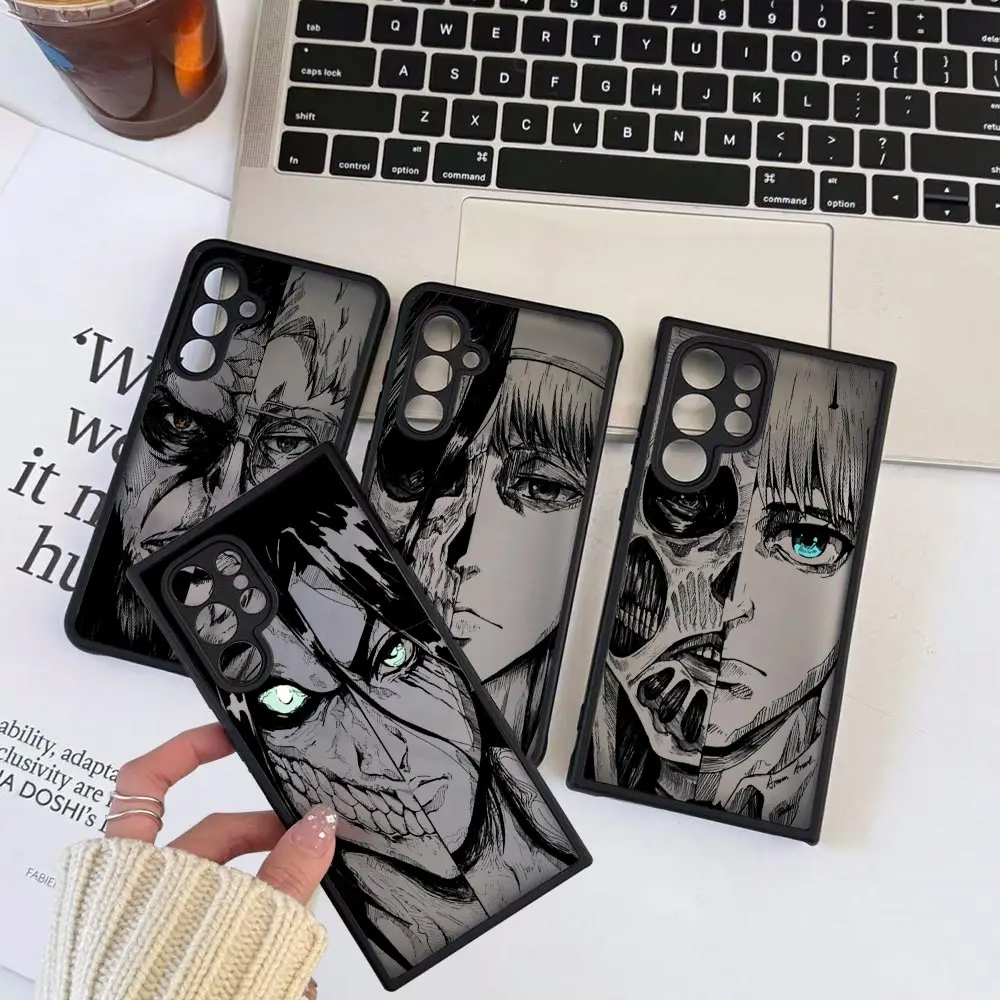 

Japan Anime A-Attack on Titan Eren Armin Phone Case For OPPO Reakme 15 13 12 11 10 9 Pro Plus 9I C75 C55 C53 C35 C21 C21Y Cover