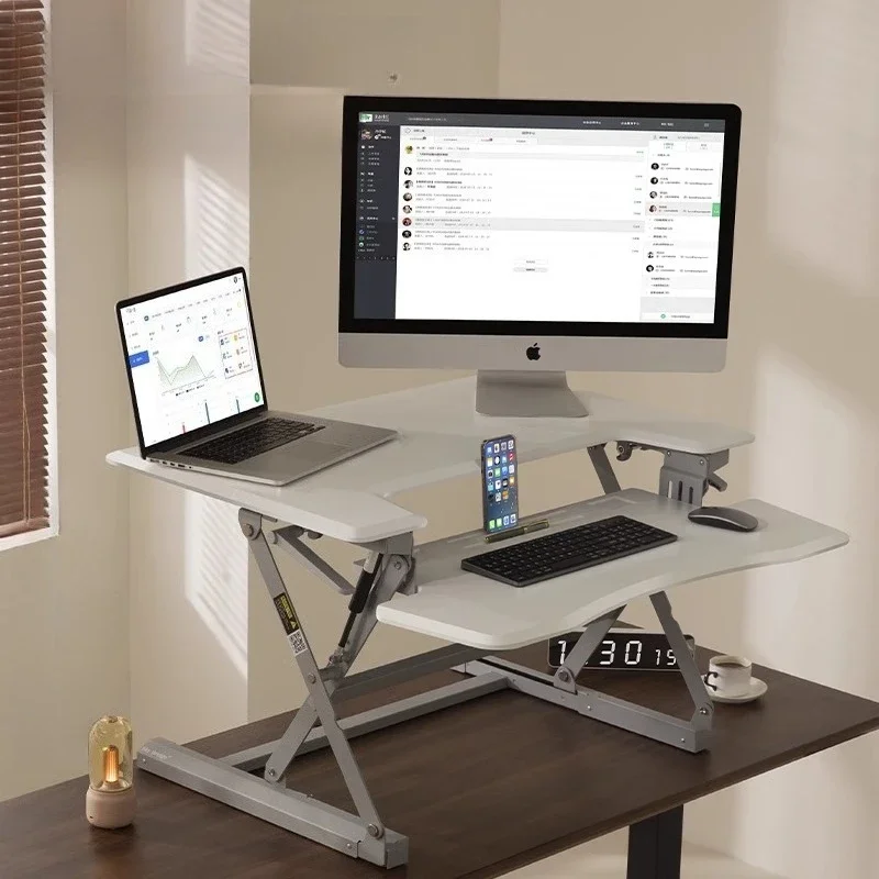 Standing Lifting Workbench Office Desktop Computer Folding Elevation Rack Sitting Station Lifting Table