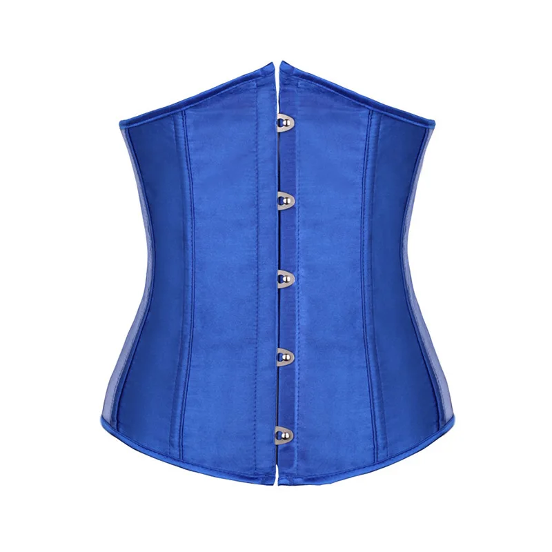 Lowest Price Wholesale Cheap Corset Factory Bustiers Dropshipping Satin Underbust Korset Waist Slimming Bustier Fish Boned Korse