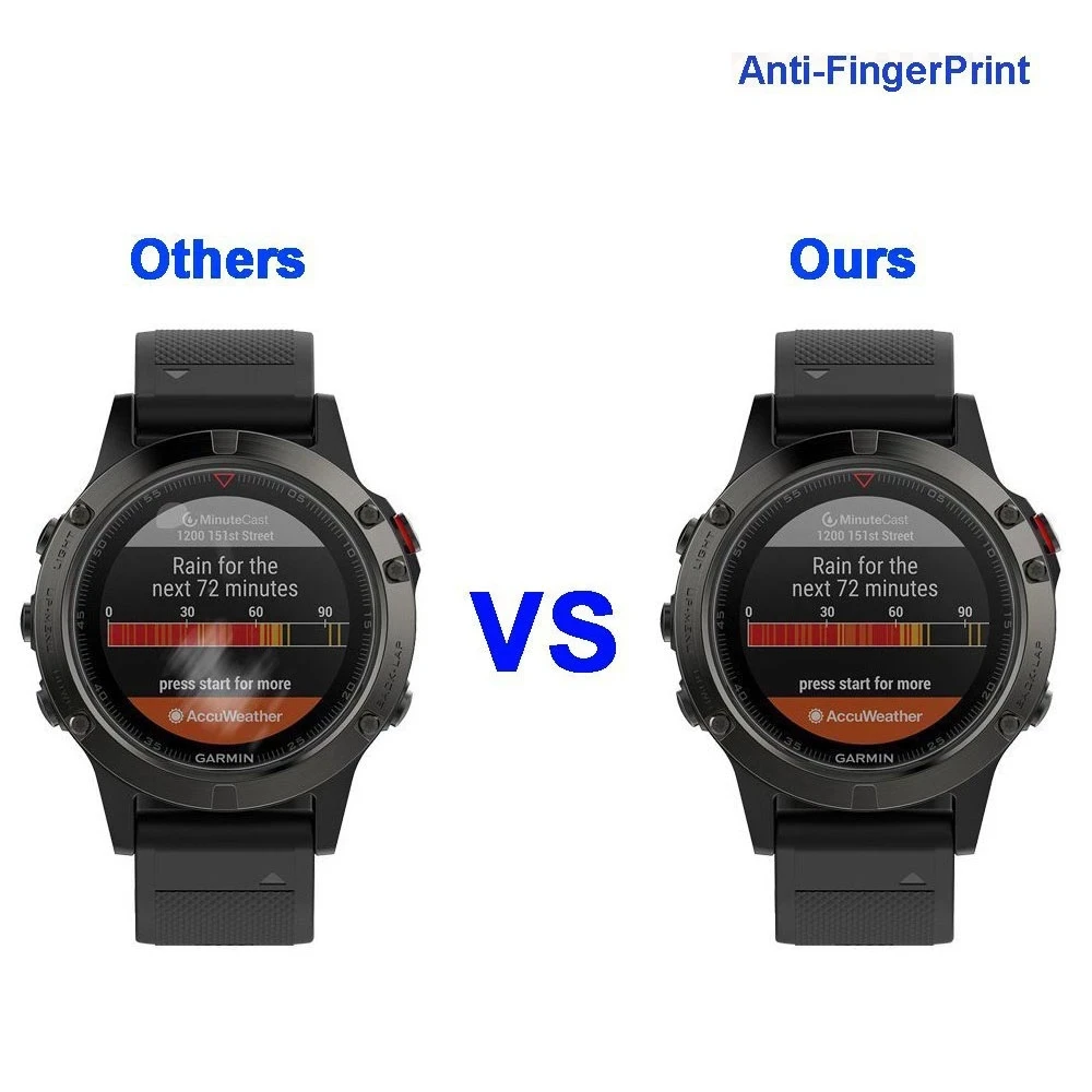 Pellicola proteggi schermo in vetro temperato Premium 3Pcs per Garmin Fenix 7 7S 7X 6 6S 6X Pro 5 5s Smart Watch pellicola protettiva HD trasparente