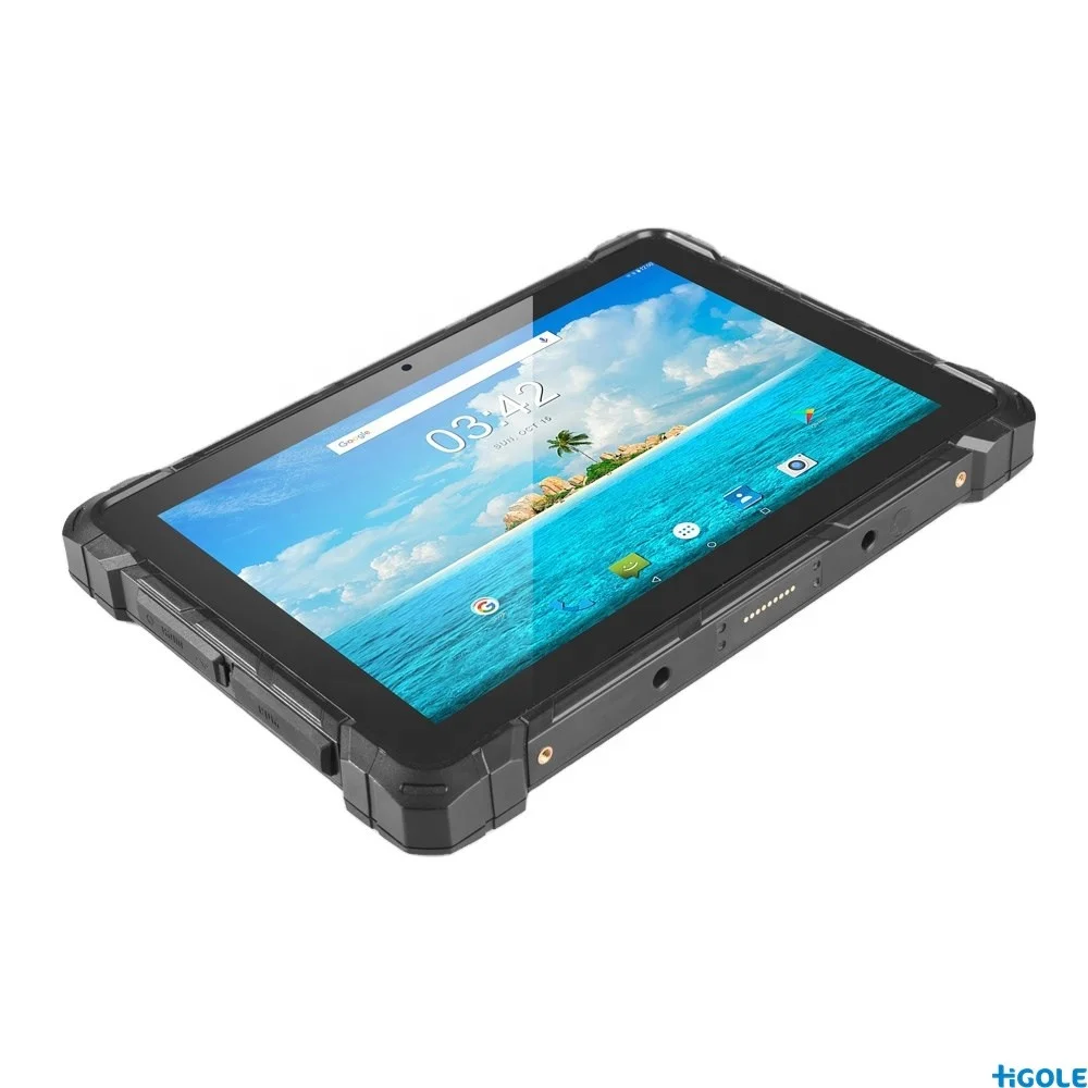 Hot selling android biometric device 10 inch all in one touch screen rugged tablet pc with rj45