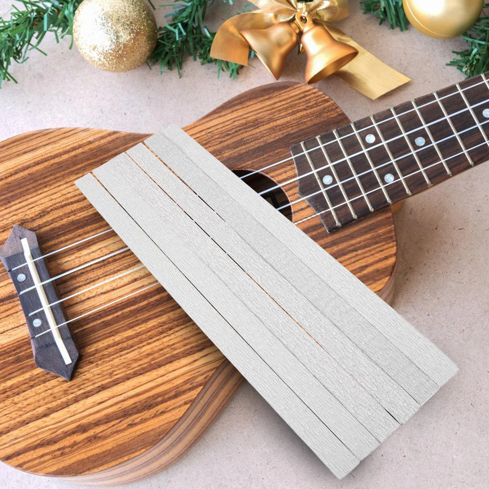 

6pcs Guitar Sandpaper Set 100 240 320 Grit Fret Polishing Kit for Acoustic Electric Guitar Maintenance Repair Hobby