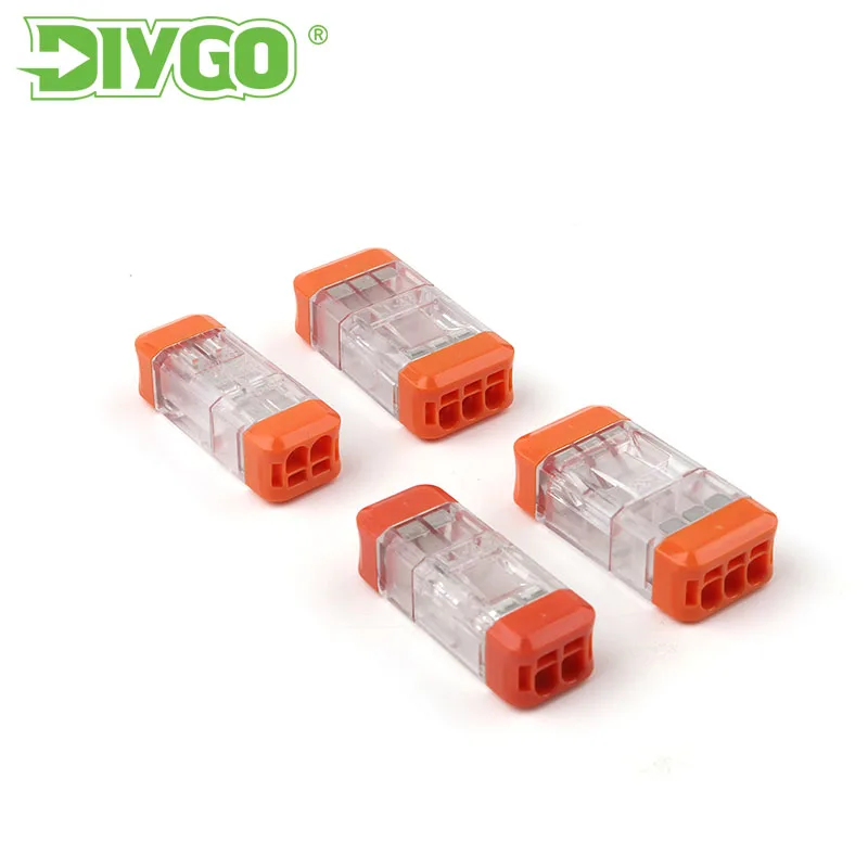 

25/50/100PCS 2/3 Pin Docking Pluggable Port Universal Compact Wire Connectors NC-22/33 series Mini Fast Wiring Cable Conector